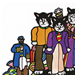 猫のレコードジャケット展